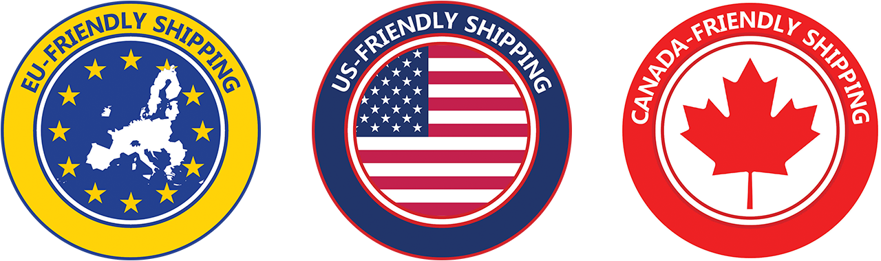 EU, US, and Canada friendly shipping